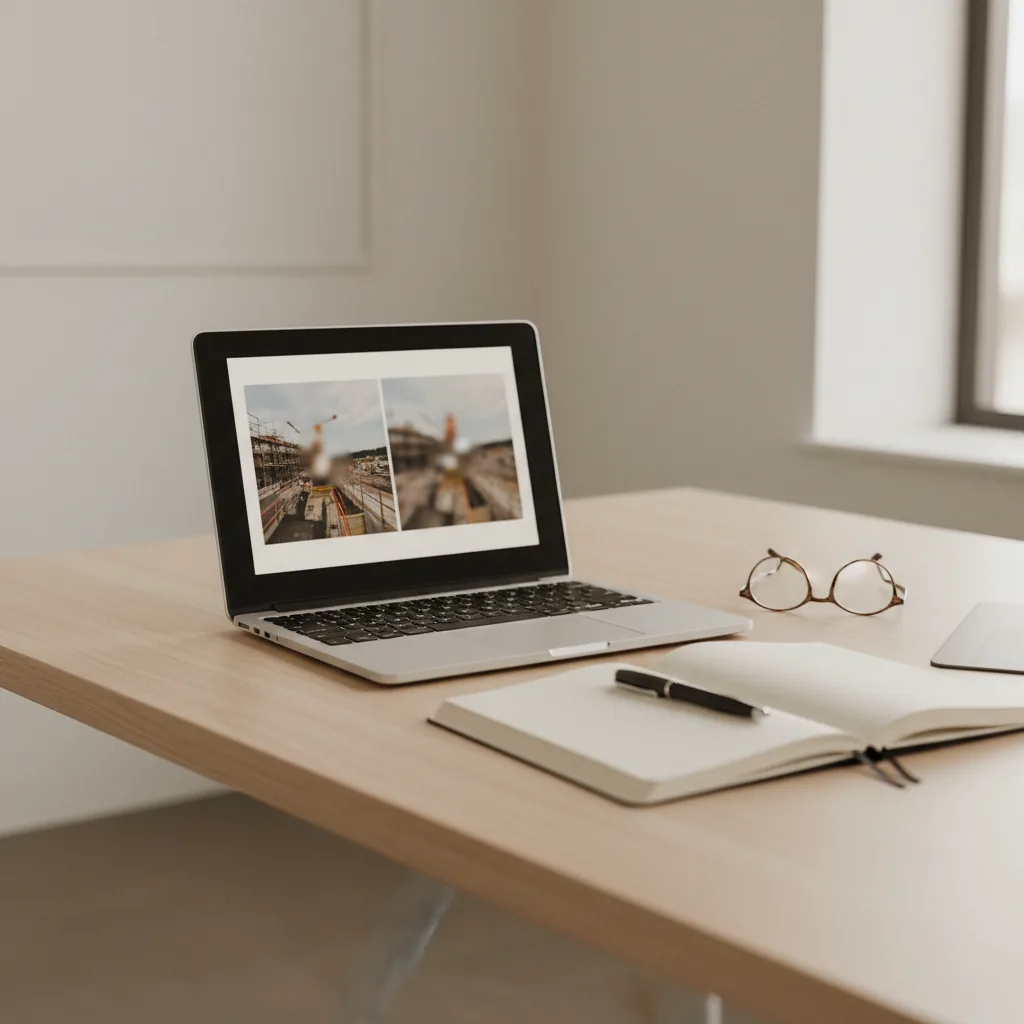 Comparaison des formats d'image JPEG et WebP pour un site web artisan, avec indication du poids des fichiers